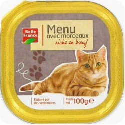 BARQ.CHAT BOEUF 100G BF