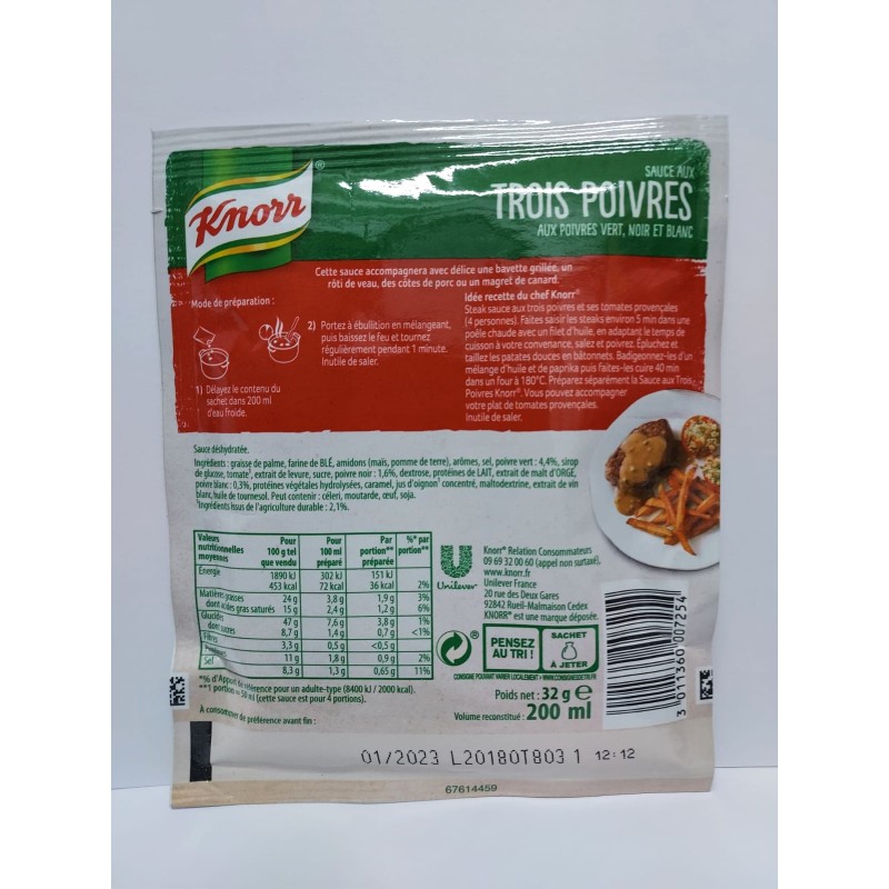 SAUCE 3 POIVRES ST KNORR