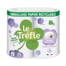 PAP.TOIL COTON/TREFLE(Pcb6)
