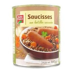 4X4 SAUCISSE LENTILLE BF
