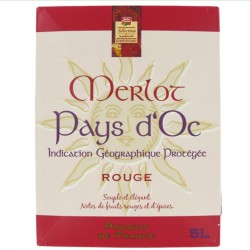 BIB VIN PAYS MERLOT 5L...